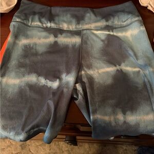 Nike Women's Blue Tie-Dye Biker Shorts